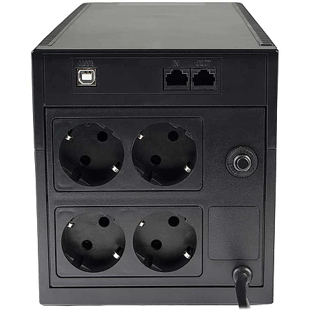 Источник бесперебойного питания Powercom RPT-1500AP 900 Вт 4хEURO Schuko - фото 3