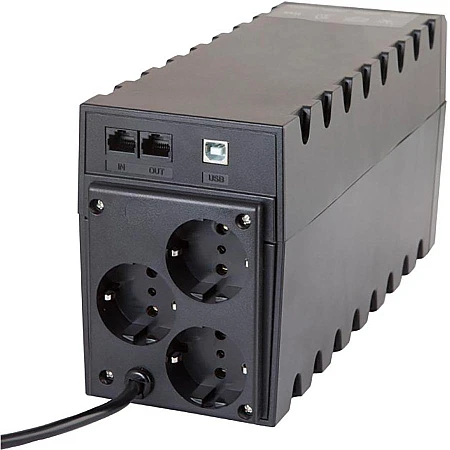 Джерело безперебійного живлення Powercom RPT-600AP 360 Вт 3хEURO Schuko - фото 3
