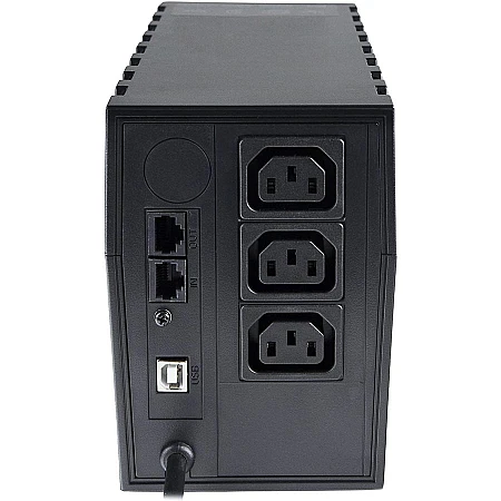 Джерело безперебійного живлення Powercom RPT-800AP 480 Вт 3 х IEC - фото 3