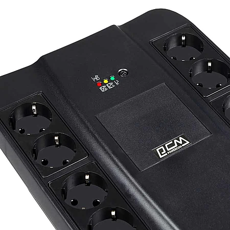 Джерело безперебійного живлення Powercom SPD-650U 390 Вт 8хEURO Schuko - фото 5