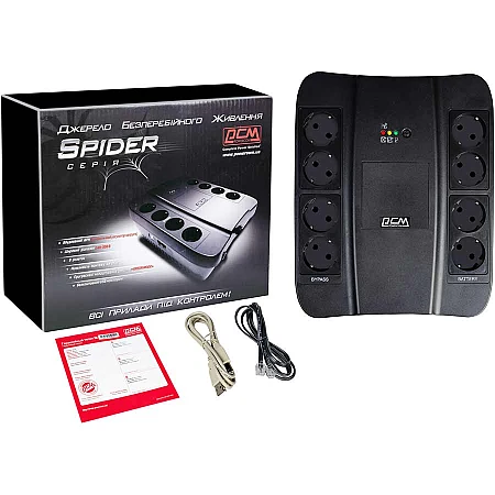 Джерело безперебійного живлення Powercom SPD-650U 390 Вт 8хEURO Schuko - фото 7