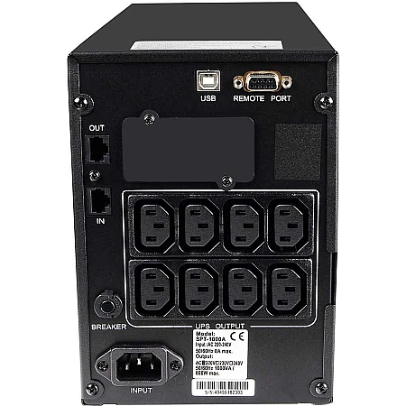 Джерело безперебійного живлення Powercom SPT-1000 II 800 Вт 8 х IEC - фото 3