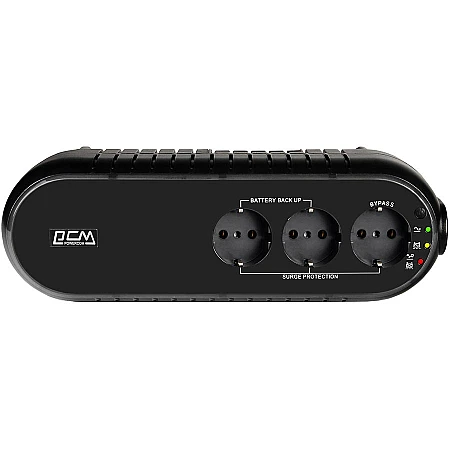 Источник бесперебойного питания Powercom WOW-700U 350 Вт 3 х EURO Schuko - фото 3