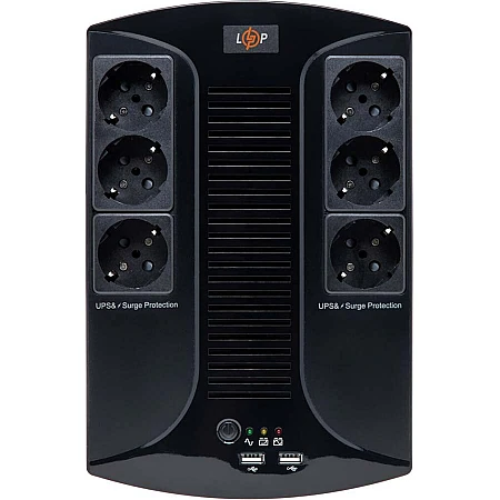 Джерело безперебійного живлення LogicPower LP 650VA-6PS 455Вт