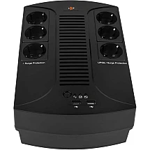 Джерело безперебійного живлення LogicPower LP 850VA-6PS 595Вт - фото 2