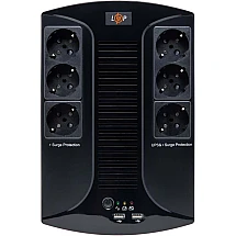 Джерело безперебійного живлення LogicPower LP 850VA-6PS 595Вт
