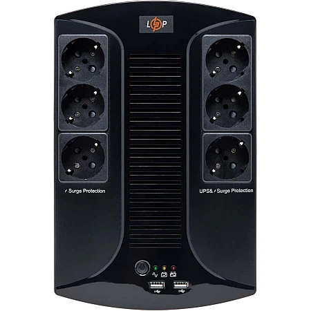 Джерело безперебійного живлення LogicPower LP 850VA-6PS 595Вт