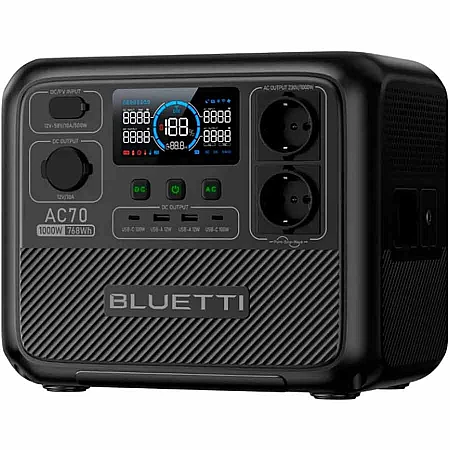 Зарядна станція BLUETTI AC70 1000W (768 Вт·год / 1000 Вт) - фото 3
