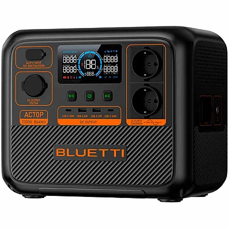 Зарядна станція BLUETTI AC70P 1000W (864 Вт·год / 1000 Вт)