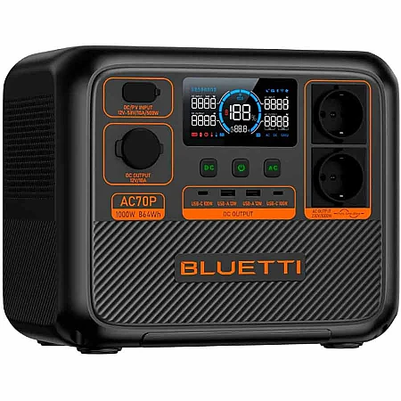 Зарядна станція BLUETTI AC70P 1000W (864 Вт·год / 1000 Вт) - фото 3