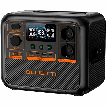 Зарядна станція BLUETTI AC70P 1000W (864 Вт·год / 1000 Вт) - фото 4