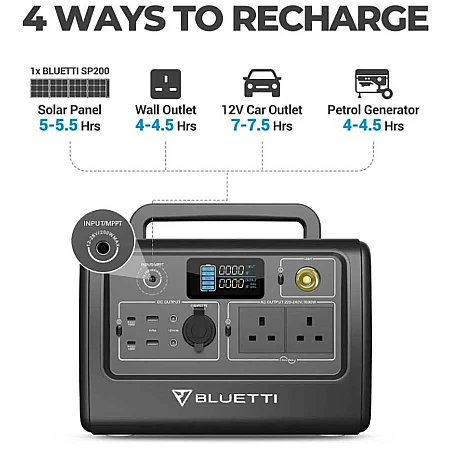 Зарядная станция BLUETTI PowerOak EB70 (716 Вт·ч / 1000 Вт) - фото 5