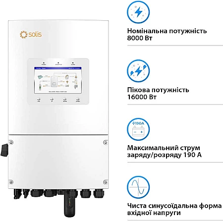 Інвертор Solis S6-EH1P8K-L-PLUS - фото 2