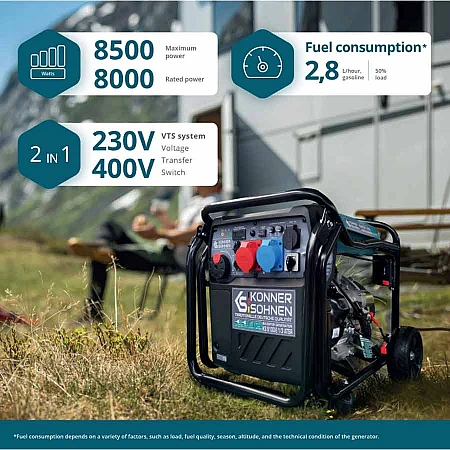 Інверторний генератор Könner&Söhnen KS 8100iE 1/3 ATSR - фото 7