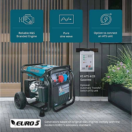 Інверторний генератор Könner&Söhnen KS 8100iE 1/3 ATSR - фото 8