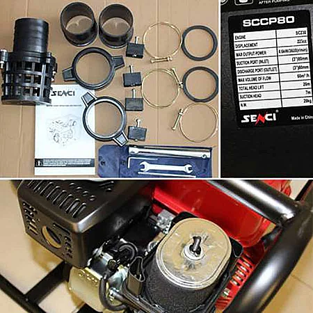 Мотопомпа для хімічних речовин Senci SCCP 80 - фото 9