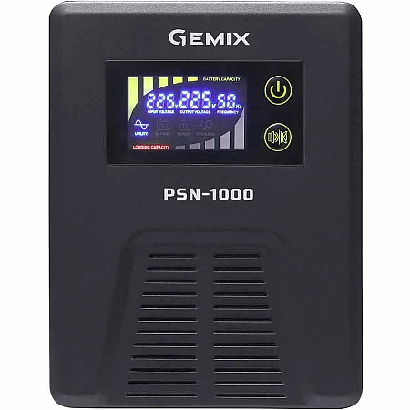 Источник бесперебойного питания Gemix PSN-1000 LCD 600 Вт - фото 2