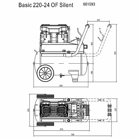 Компрессор Metabo Basic 220-24 OF Silent - фото 6
