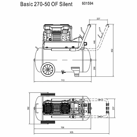 Компресор Metabo Basic 270-50 OF Silent - фото 6