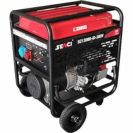 Бензиновий генератор Senci SC13000-III 380v