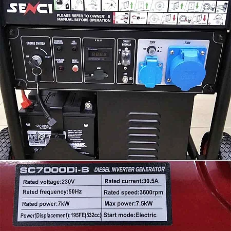 Инверторный генератор Senci SC7000Di-B - фото 10