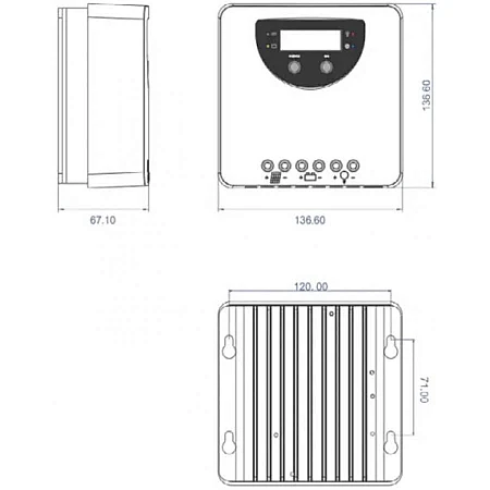 Контролер заряду Altek M-40А/24V-LCD - фото 3