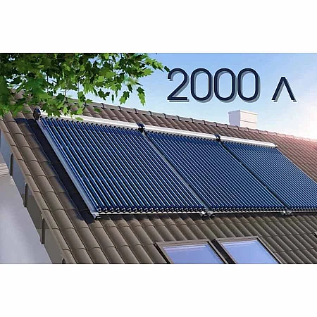 Комплект геліосистеми на 2000 літрів / добу на основі колекторів ALTEK