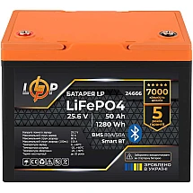 LiFePO4 25.6V - 50 Ah