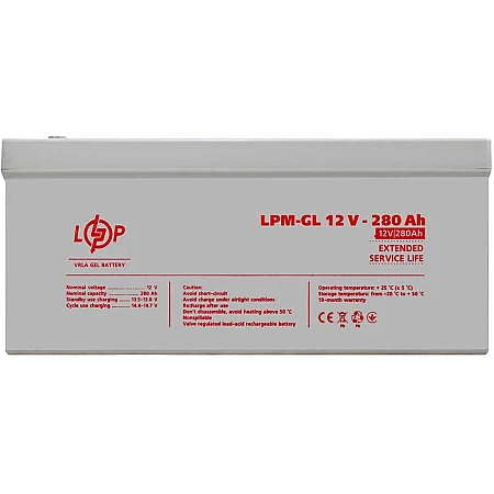 Акумуляторна батарея Logicpower LPM-GL 12V - 280 Ah
