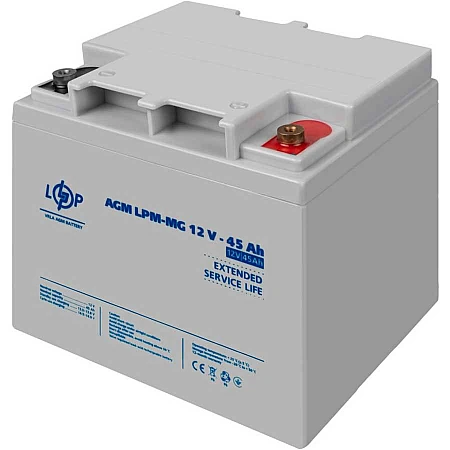 Акумуляторна батарея Logicpower LPM-MG 12V - 45 Ah - фото 3
