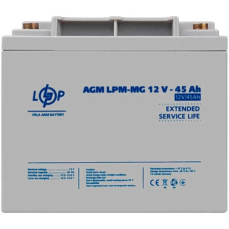 Акумуляторна батарея Logicpower LPM-MG 12V - 45 Ah