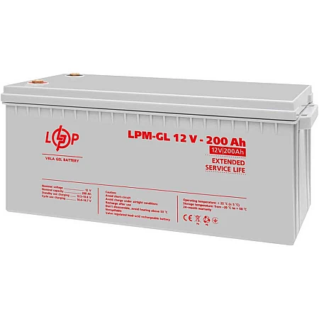 Акумуляторна батарея Logicpower LPM-GL 12V - 200 Ah - фото 3