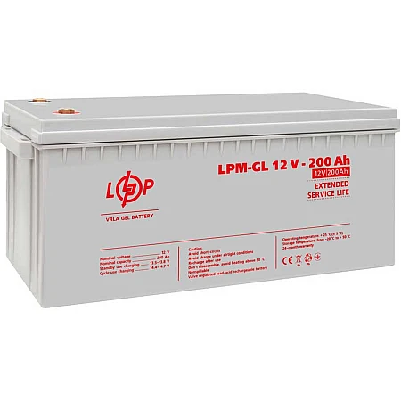 Акумуляторна батарея Logicpower LPM-GL 12V - 200 Ah - фото 4