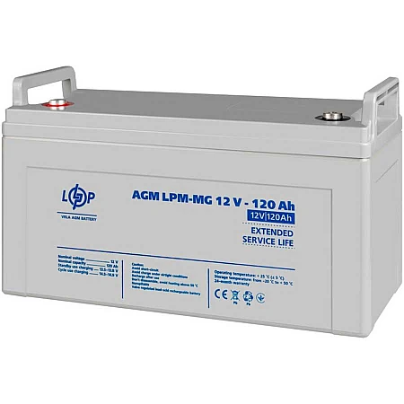 Акумуляторна батарея Logicpower LPM-MG 12V - 120 Ah - фото 3