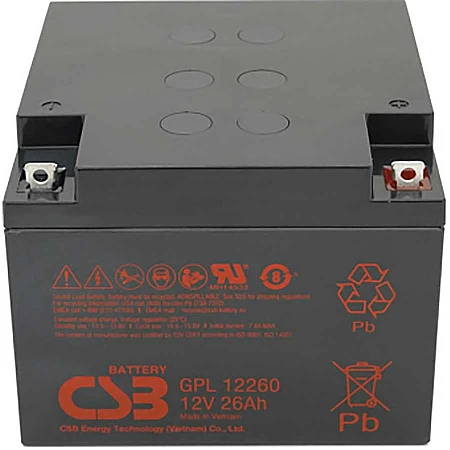 Аккумуляторная батарея CSB GPL12260 12V 26Ah - фото 2