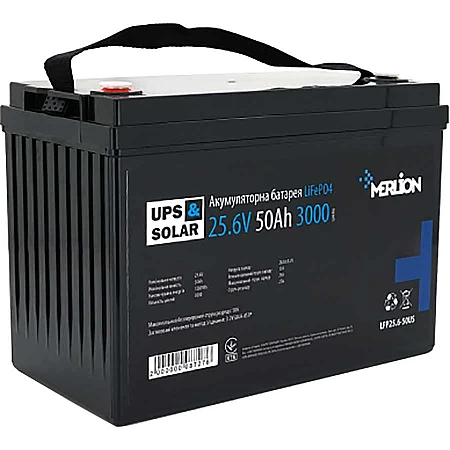 Акумуляторна батарея Merlion LiFePO4 25.6V 50AH