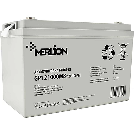 Акумуляторна батарея Merlion GP121000M8