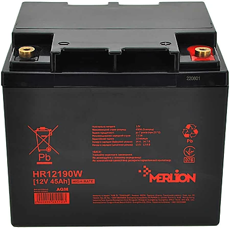 Акумуляторна батарея Merlion HR12190W