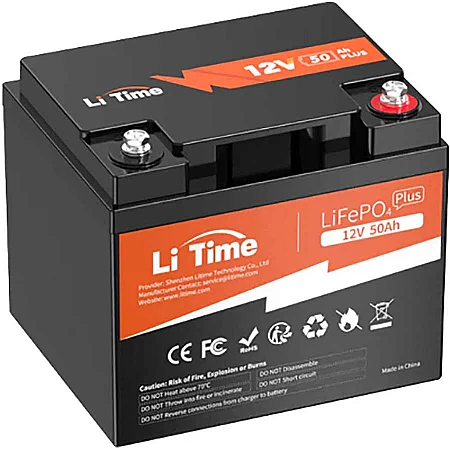 Акумуляторна батарея LiTime LiFePO4 12V50Ah BMS 50A