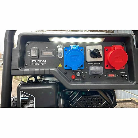 Бензиновий генератор Hyundai HY 10100LEK -T - фото 6