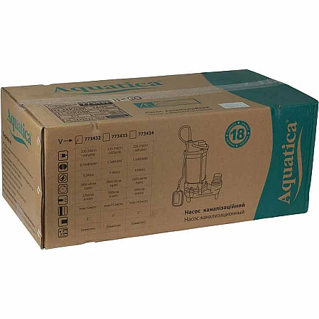 Каналізаційний насос AQUATICA 773432 - фото 10
