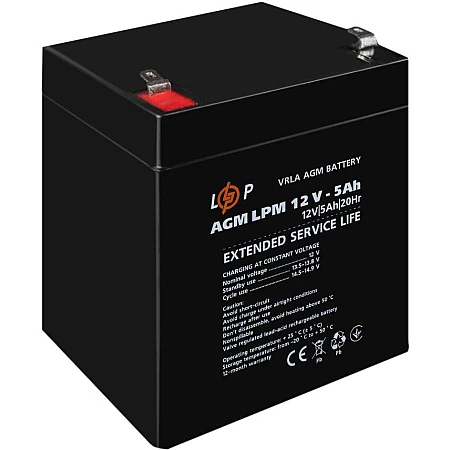 Аккумуляторная батарея Logicpower AGM LPM 12V - 5 Ah - фото 4