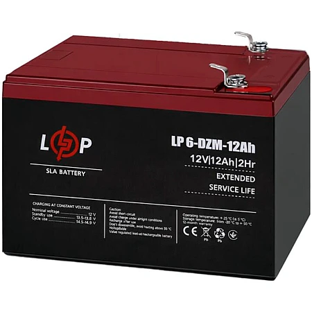 Аккумуляторная батарея Logicpower AGM 6-DZM-12 Ah - фото 3