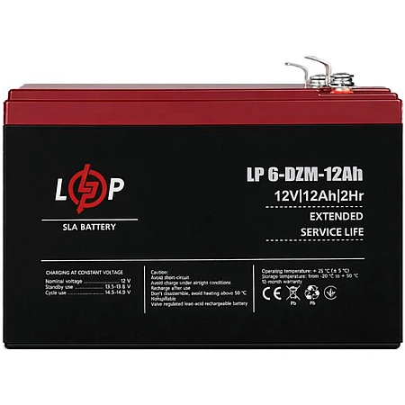Аккумуляторная батарея Logicpower AGM 6-DZM-12 Ah - фото 5