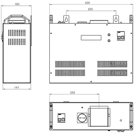 Стабілізатор напруги тиристорний Volter 7 птc - фото 3