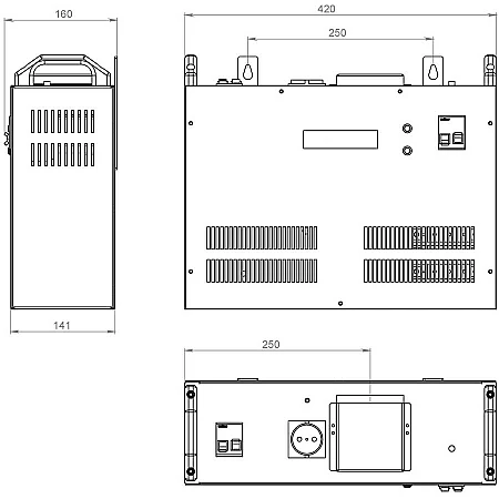 Стабілізатор напруги тиристорний Volter 9 птш - фото 3