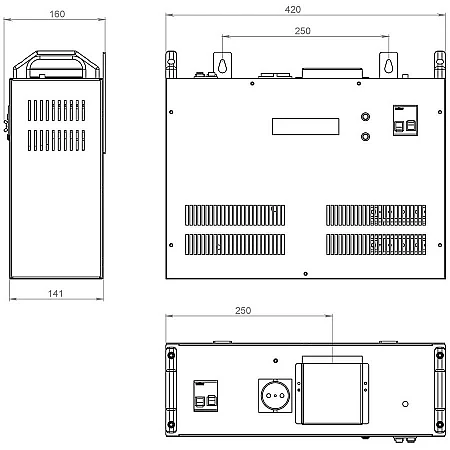 Стабілізатор напруги тиристорний Volter 9 птсш - фото 3