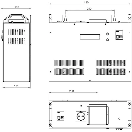 Стабилизатор напряжения тиристорный Volter 11 птш - фото 3