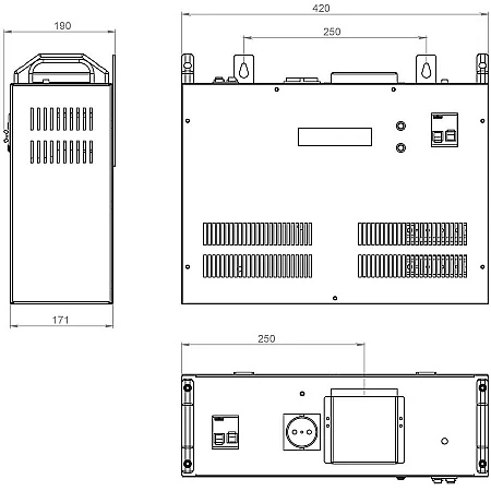 Стабілізатор напруги тиристорний Volter 11 птсш - фото 3