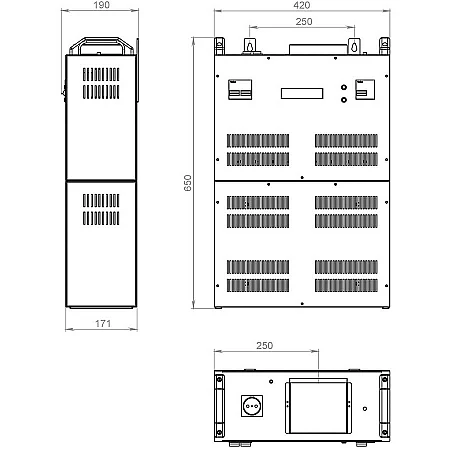 Стабілізатор напруги тиристорний Volter 54 птс (3x18) - фото 3